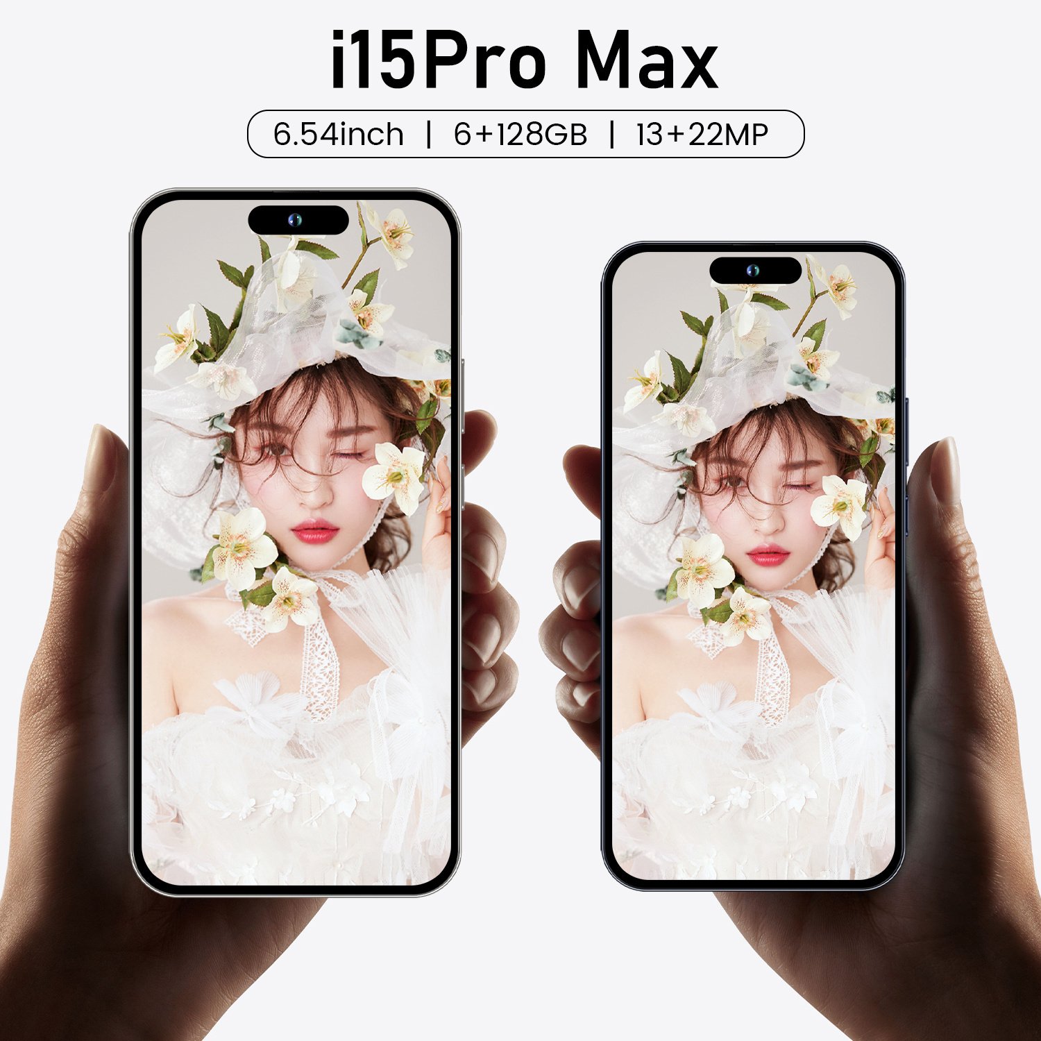 2024 Hot Selling i15 Phone 15 Pro Max 5G Smartphone HD Screen 108MP Rear Camera 6G RAM Support LTE CDMA Multilingual Features